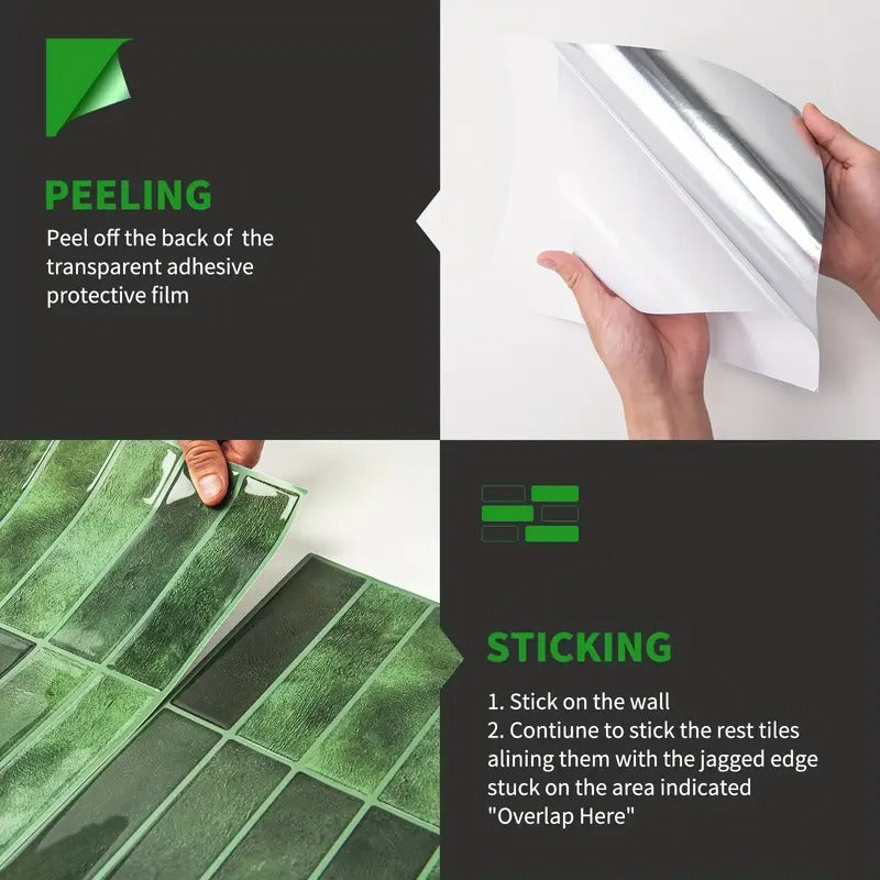 3D Wall Stickers Tiles — Affordable Alternative to Tile Installation