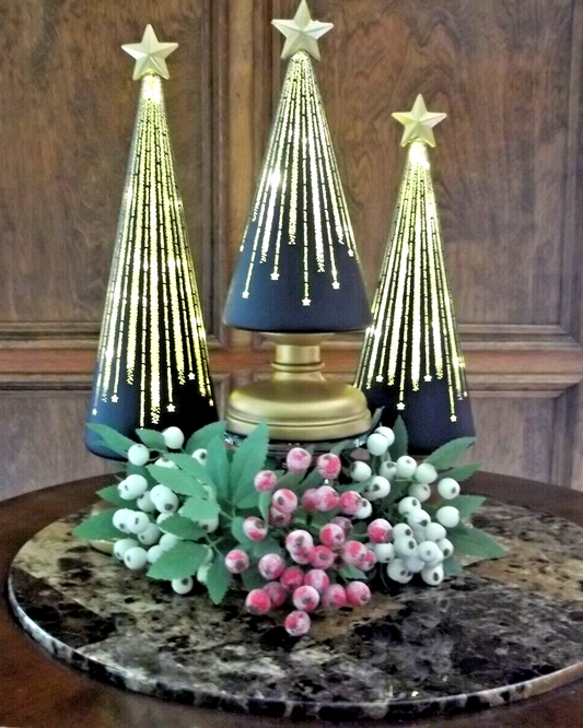 Weihnachtsbaum Tischdeko — Sternenglanz für Dinner & Terrasse  3er-Set Mivoza Deutschland