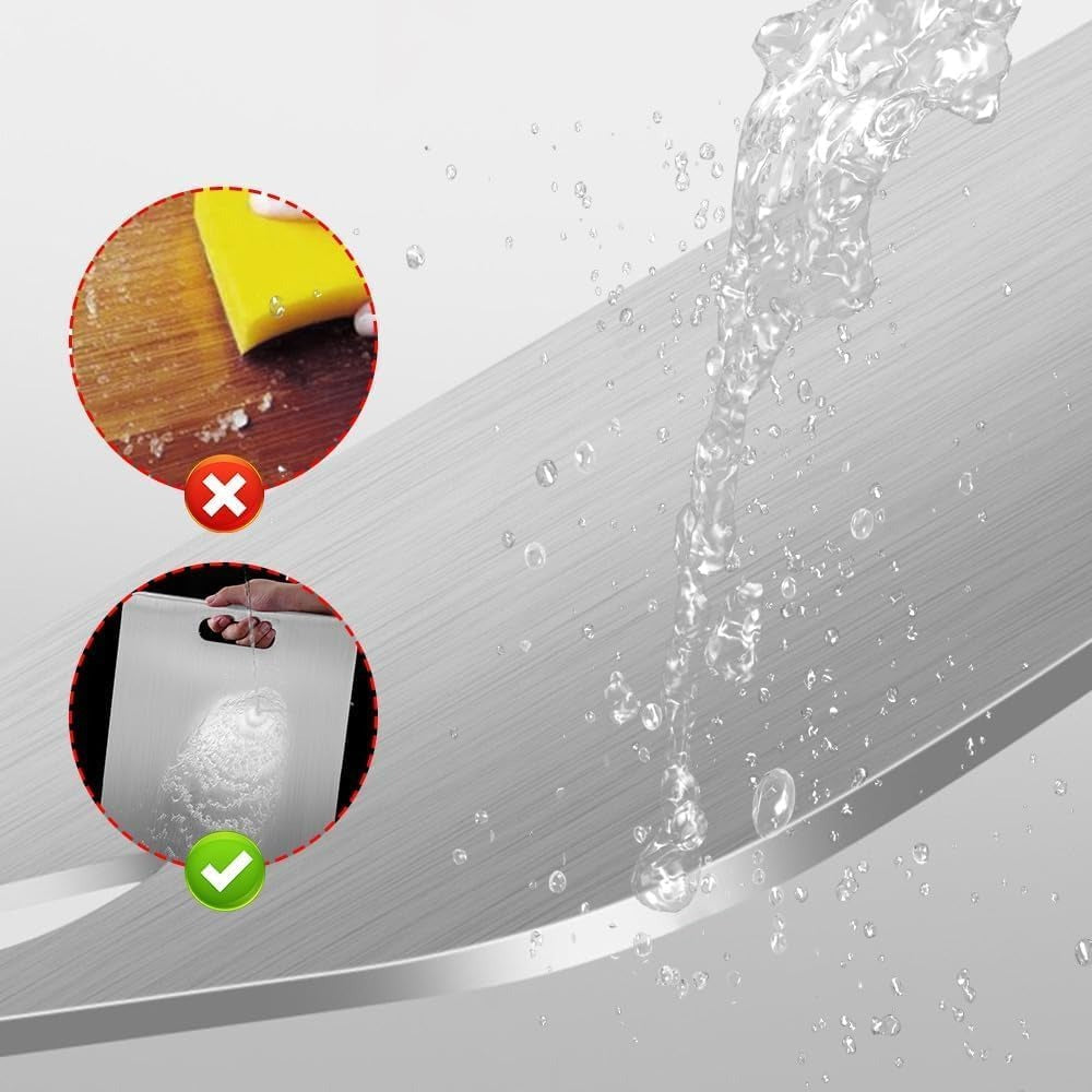 Reliable Stainless Steel Cutting Board — Healthy Cutting Without Microplastics