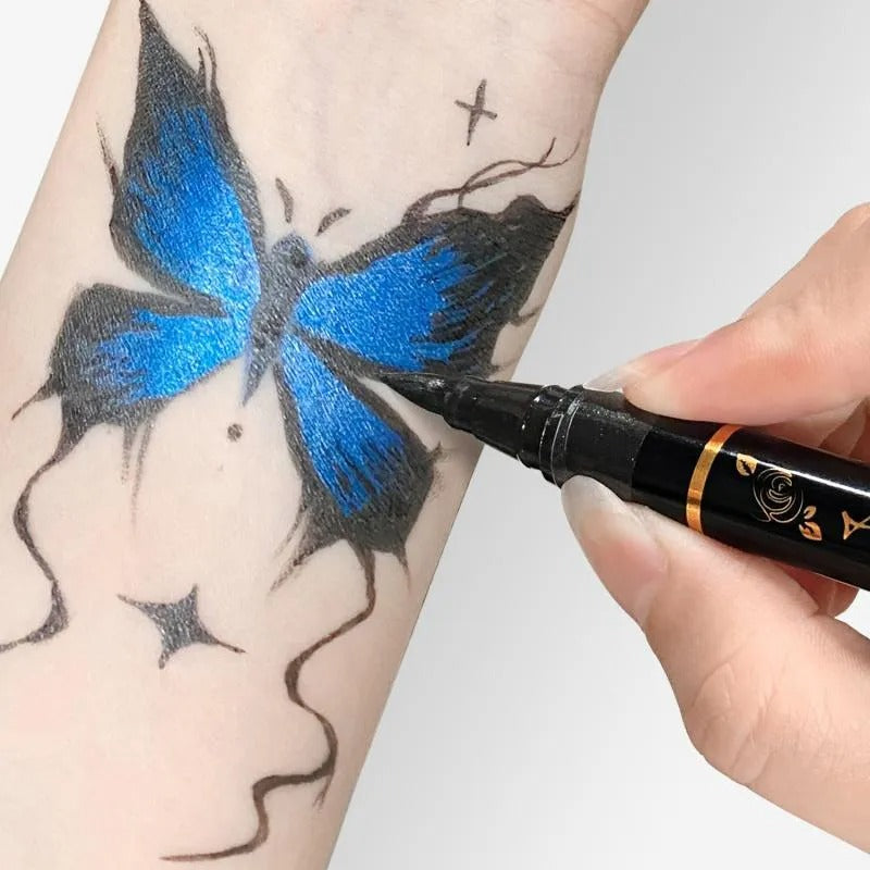 Temporary Tattoo Markers Set-10-Color Body Art Pens Mivoza Deutschland