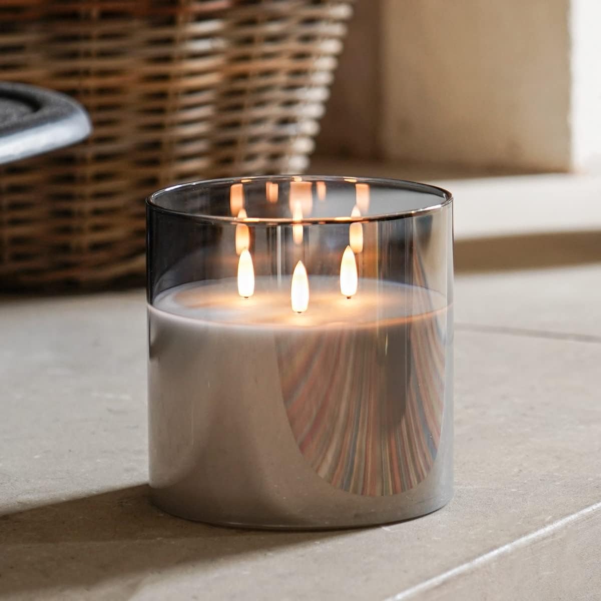 Extra Large LED Glass Candles — Cozy Atmosphere via Remote Control