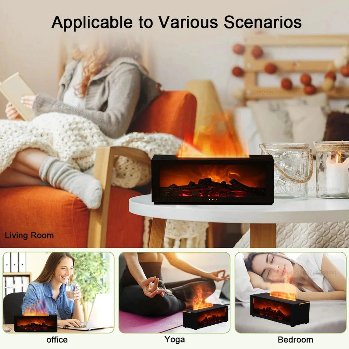 Fireplace Aroma Diffuser — Set the Mood with Gentle Aroma