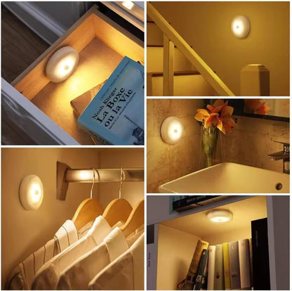 Night Light with Motion Sensor — Your Guide Light for Dark Stairs & Rooms 2-Pack
