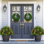 Pre-lit Artificial Christmas Tree Urn Filler Mivoza Deutschland