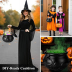 Halloween-Kessel-Dekor – Schwebende Trankflasche mit grünem Nebel Mivoza Deutschland