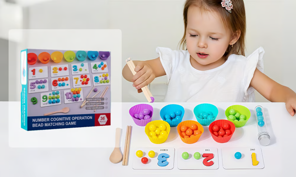 Montessori Math Toy — Build Confidence with Fun Counting