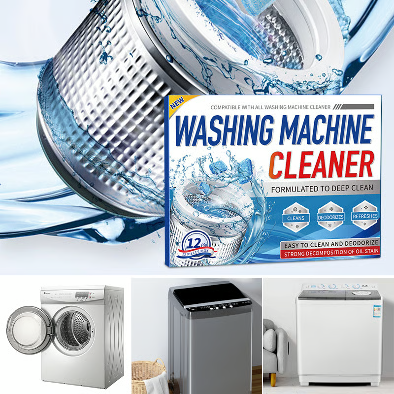 Deep Cleaner for Washing Machines — Removes 99.7% of Bacteria & Odors