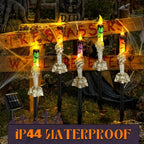 Solar-Schädel-Kerzenlicht – Solarbetriebene Outdoor-Halloween-Dekoration Mivoza Deutschland