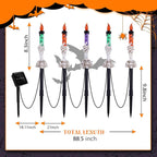 Solar-Schädel-Kerzenlicht – Solarbetriebene Outdoor-Halloween-Dekoration Mivoza Deutschland