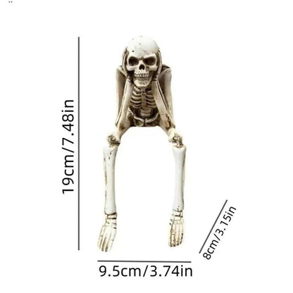 Three Wise Skeletons — Fireplace Decoration for Halloween