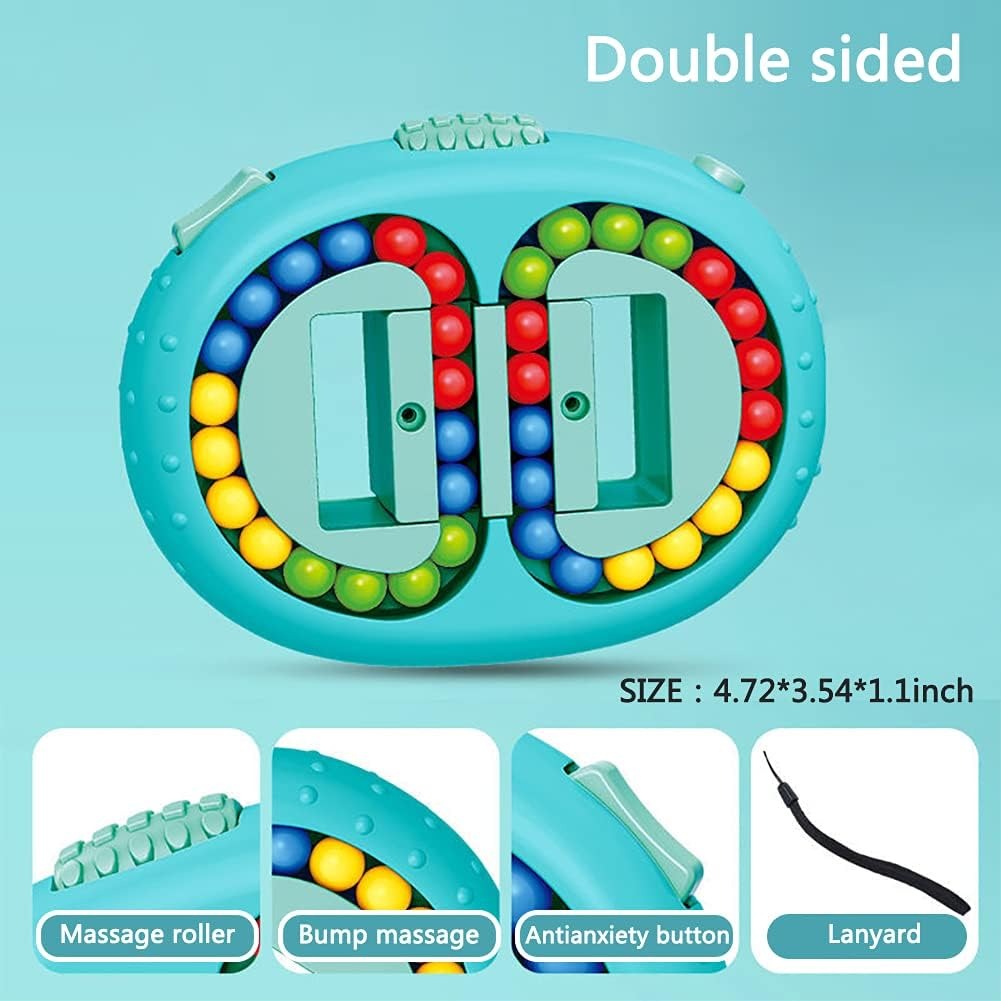 Rotating Bean Fidget Puzzle — Promotes Logic & Color Perception