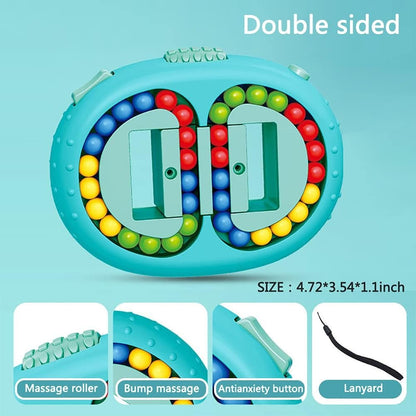 Rotating Bean Fidget Puzzle — Promotes Logic & Color Perception