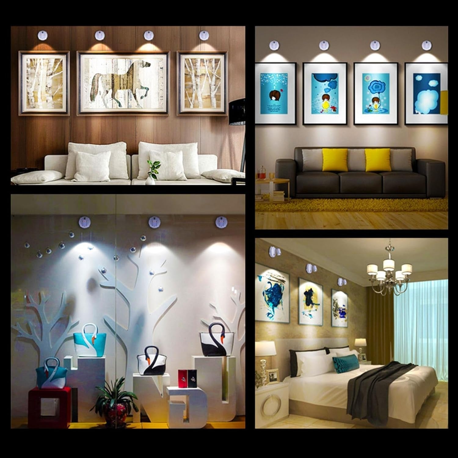 Kabellose Spotlight-Lampe – Ambiente für Pflanzen, Bilder & Wohnräume Mivoza Deutschland