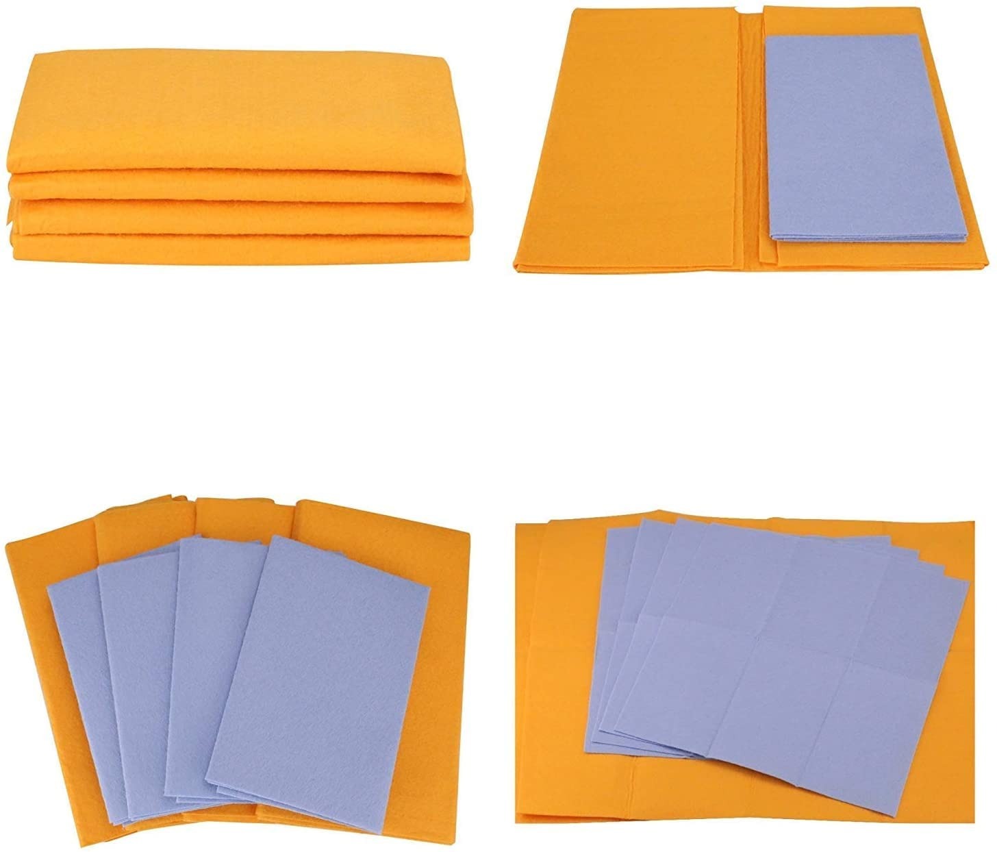 Reusable Cleaning Cloths,Absorbent Cloths,Multi-Purpose Cleaning Shammy (Chamois) Towel,Will Not Scratch,Machine Washable,4 Large&4 Small Mivoza Deutschland