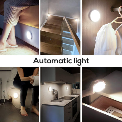 Night Light with Motion Sensor — Your Guide Light for Dark Stairs & Rooms 2-Pack