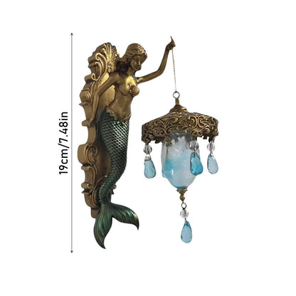 Elegant Baroque Design Mermaid Wall Light