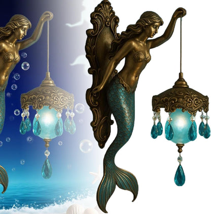 Elegant Baroque Design Mermaid Wall Light