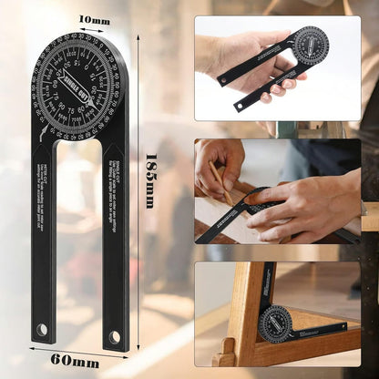 Miter Saw Measuring Tool — With Conversion for Bevels & Angles