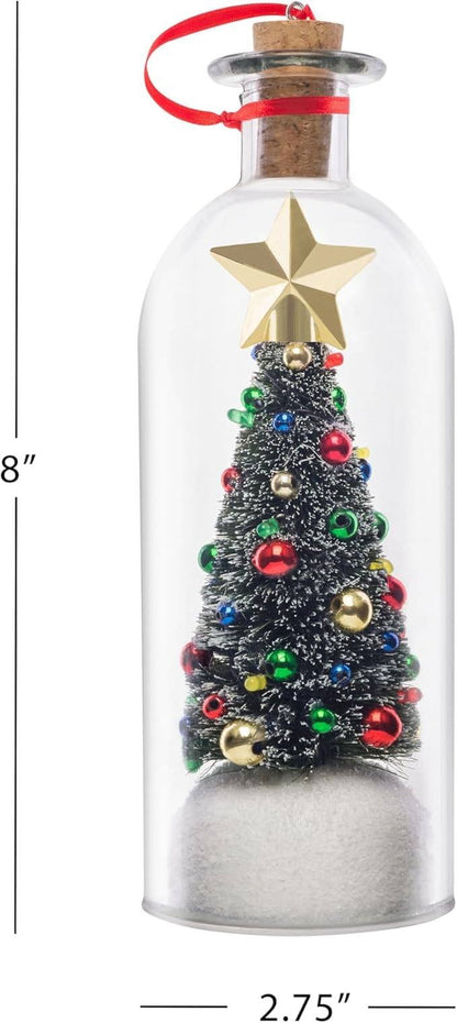 Christmas Tree with Message in a Bottle — Gift a Personal Message