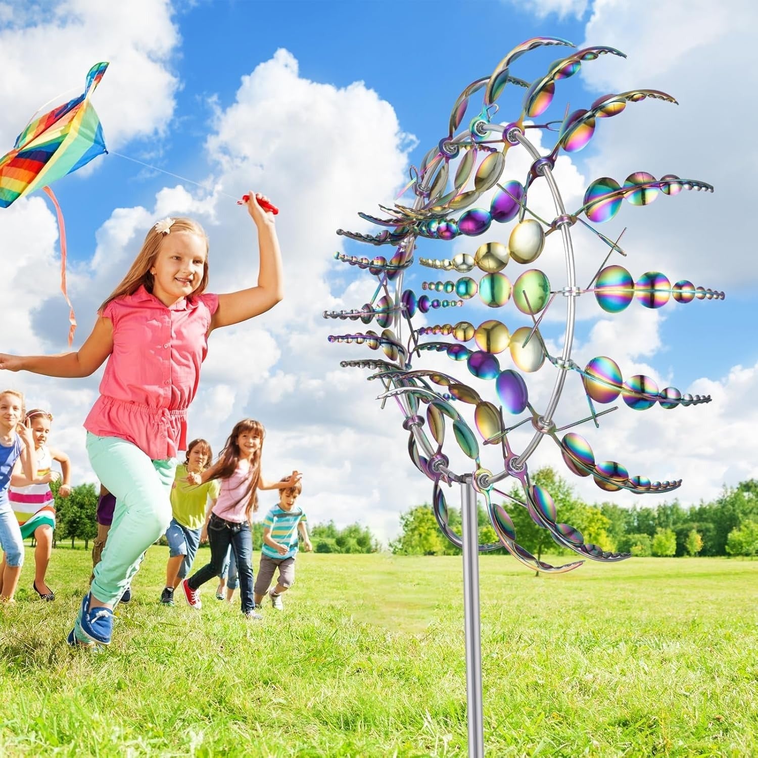 Magische Bewegungsskulptur Metall — Staunen für Gäste & Nachbarn Mivoza Deutschland