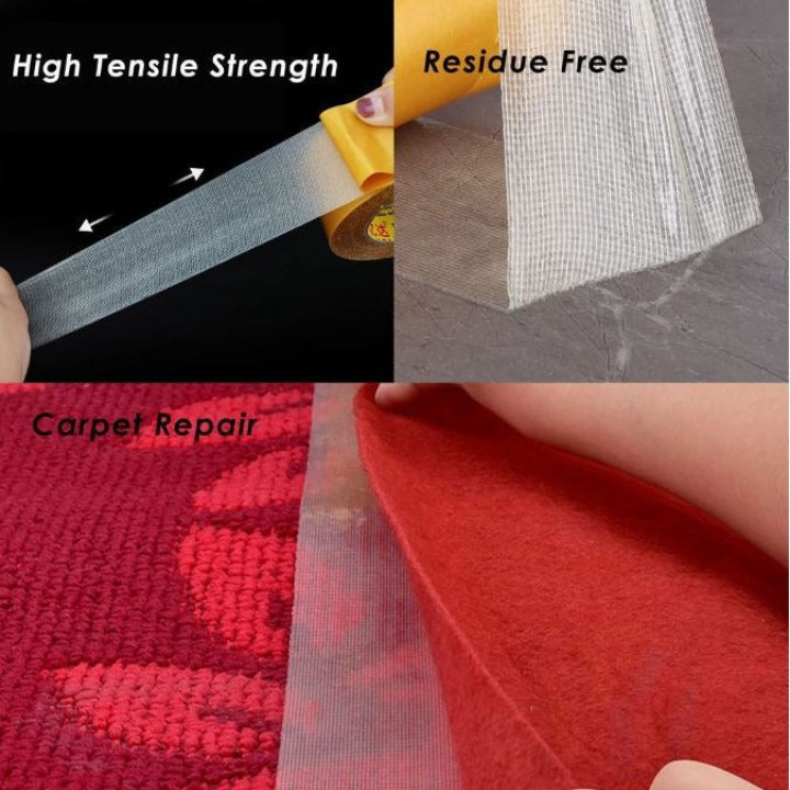 Doppelseitiges Transparentband — Haftet fest, löst sich rückstandsfrei Mivoza Deutschland