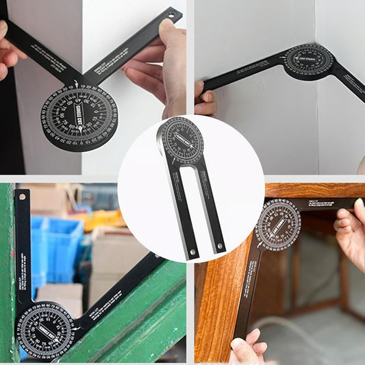Miter Saw Measuring Tool — With Conversion for Bevels & Angles