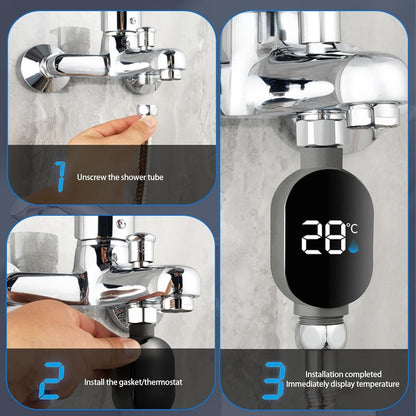 Digital Shower Thermometer — Perfect Water Temperature All Winter Long