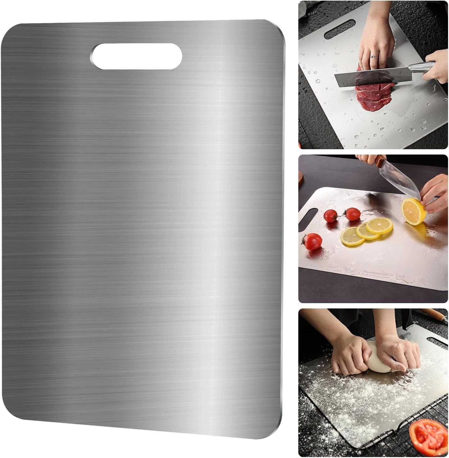 Reliable Stainless Steel Cutting Board — Healthy Cutting Without Microplastics