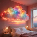LED Wolken-Wandlampe