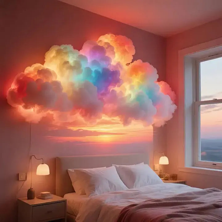 LED Wolken-Wandlampe