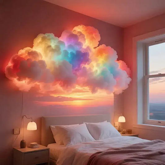 200cm LED Cloud Wall Light – Soft RGB Glow