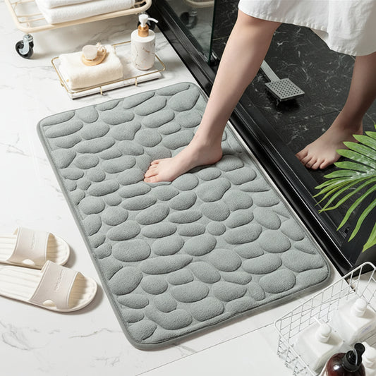 Soft Pebble Bath Mat – Cozy & Quick-Dry