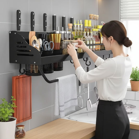 Kitchen Wall Shelf Organizer – Stylish Storage
