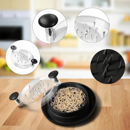 Meat Shredder with Clear Lid – Quick & Easy