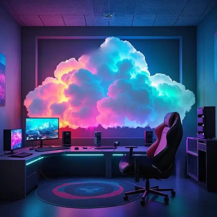 200cm LED Cloud Wall Light – Soft RGB Glow