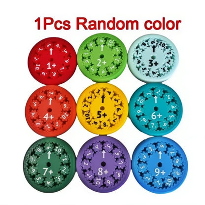 Quiet Math Practice for Kids: 9-Piece Fidget Spinner Set Solves Homework Battles