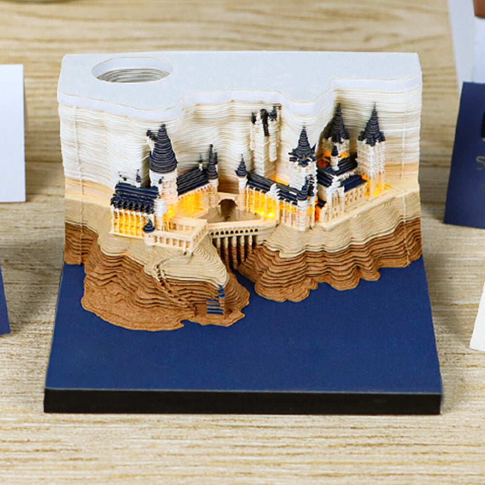 3D Hogwarts Castle Advent Calendar – Magical Surprises with Warm LED Glow