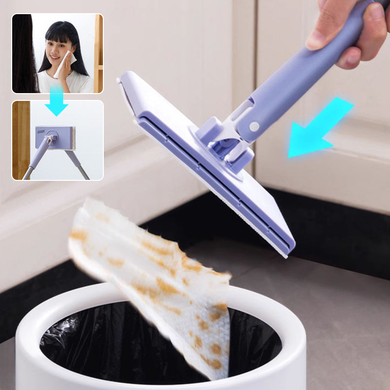 Cleaning mop for wet wipes