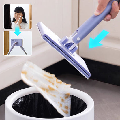 Cleaning mop for wet wipes