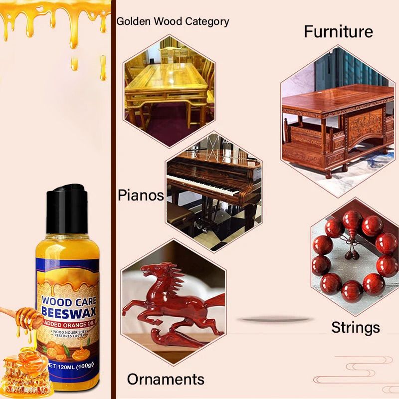 BUY 1 GET 1 FREE | Natural Beeswax & Orange Oil Wood Balm – Restores & Protects