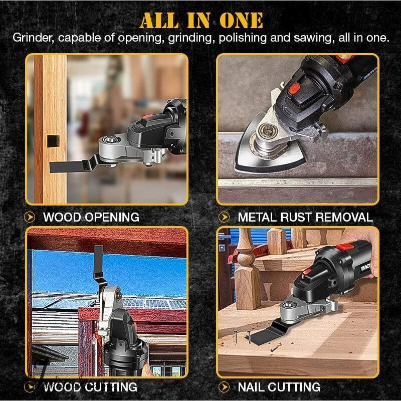 Angle Grinder Universal Attachment — Cutting, Grinding & Polishing in One