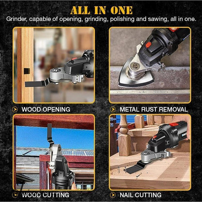 Angle Grinder Universal Attachment — Cutting, Grinding & Polishing in One