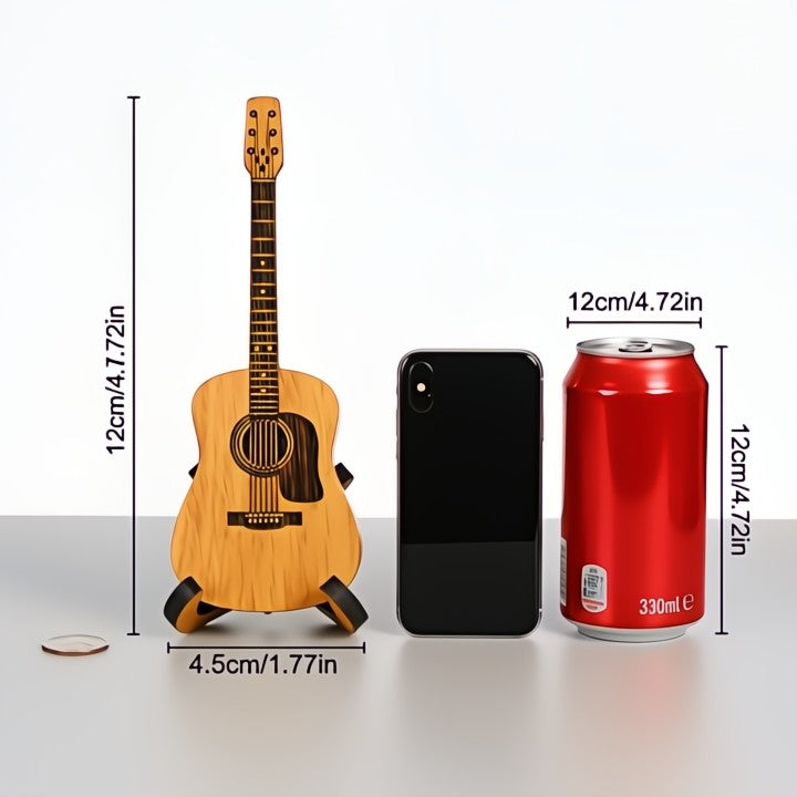 Handcrafted Wooden Guitar Pick Box & Display Stand